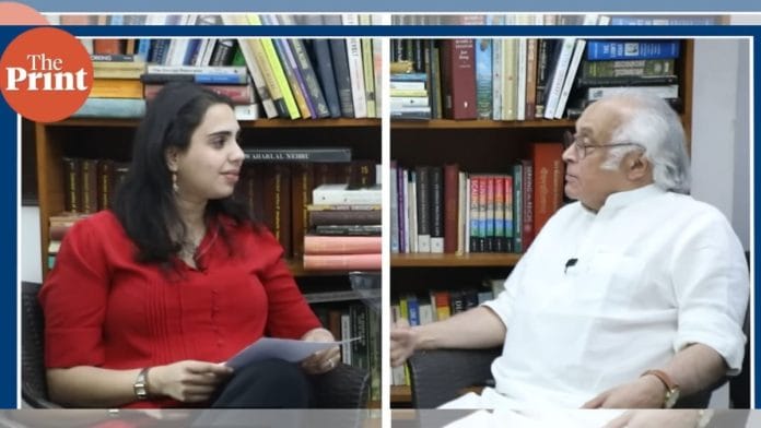 Congress's Jairam Ramesh speaks to ThePrint's Esha Mishra