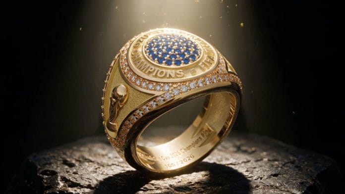 Winner rings are representative of American sport traditions, with the NFL's Super Bowl victors presented with them | Screengrab from FIFA video