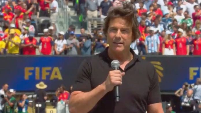 Hollywood icon Tom Cruise opened the 2026 FIFA World Cup final with a powerful pre-game speech | Screengrab from video