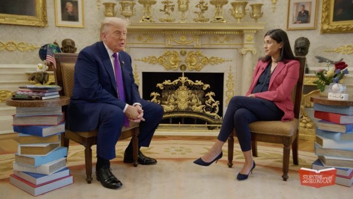US President Donald Trump on Usha Vance's podcast, Storytime with the Second Lady. | YouTube