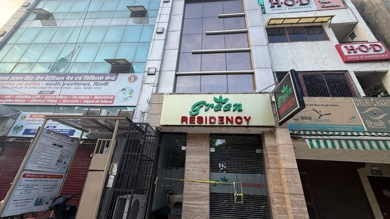 Guest houses and hotels in Hauz Rani remain sealed a month and a half after the fire. Many of them had more rooms than legally permitted. Tarini Unnikrishnan | ThePrint