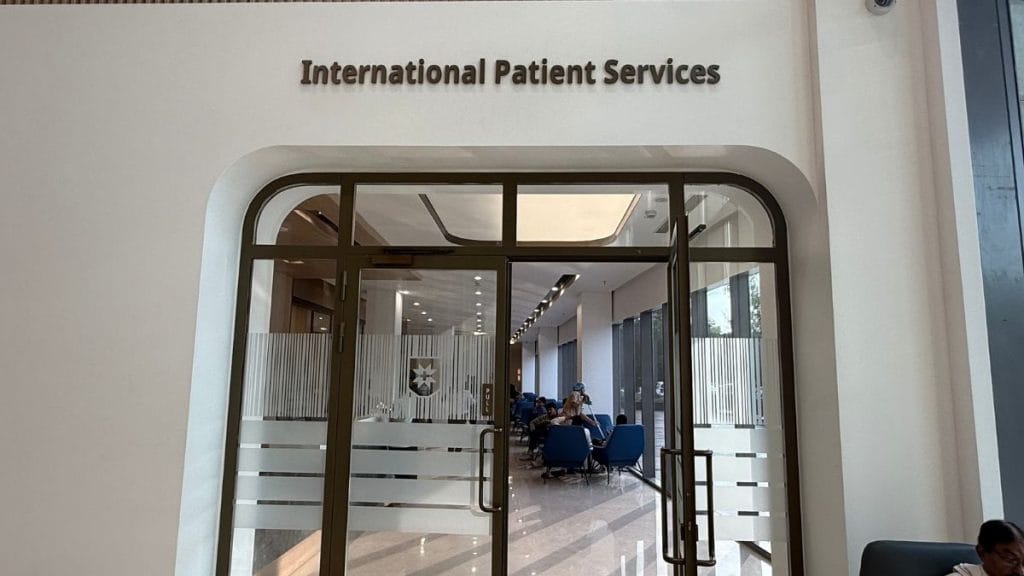 The international patients' lounge at Max Saket. Tarini Unnikrishnan | ThePrint