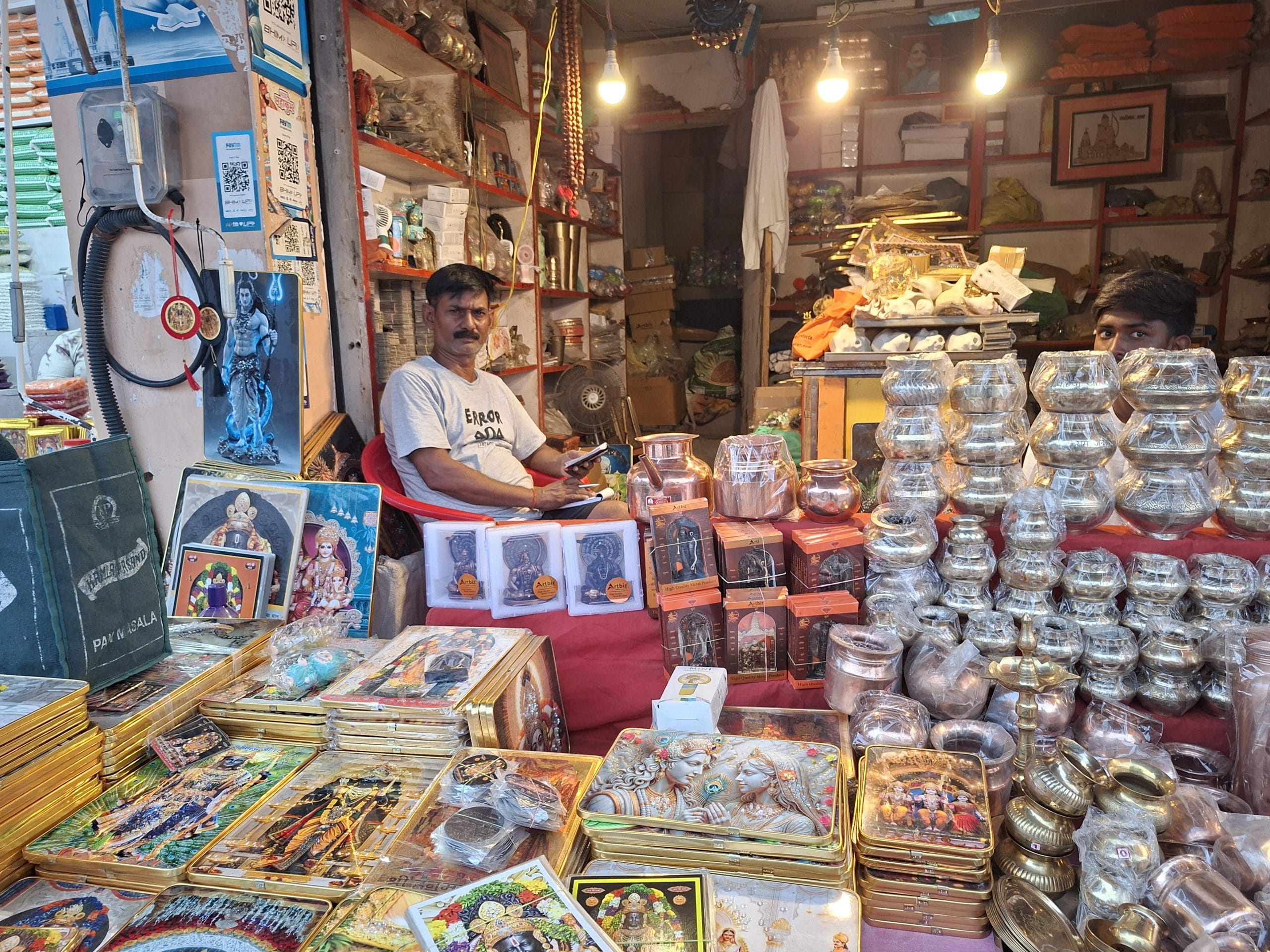 A shop near the Ram Temple | Prashant Srivastava | ThePrint