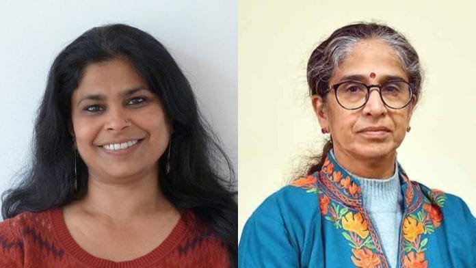 Jayasree Kalathil (left) and Mini Chandran are among the four Translation Fellows | Photos: Wikimedia Commons, IIT Kanpur website