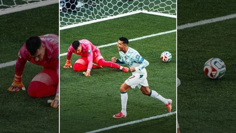 Cristiano Ronaldo touched the ball only once in D-box against Croatia. It was a penalty kick