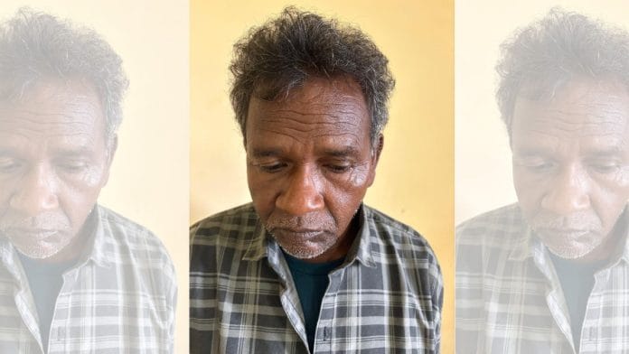 Misir Besra after his arrest | By special arrangement
