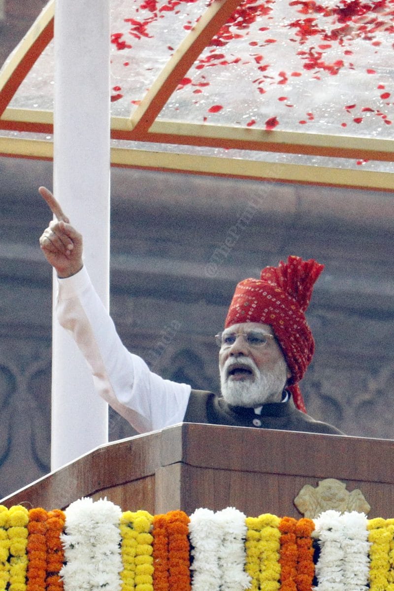 Prime Minsiter Narendra Modi at Red Fort | Praveen Jain | ThePrint