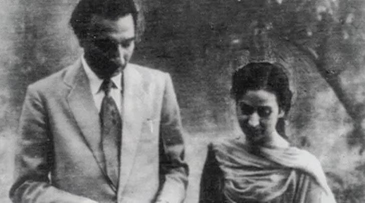Sahir Ludhianvi with Amrita Pritam: Amrita Archives.