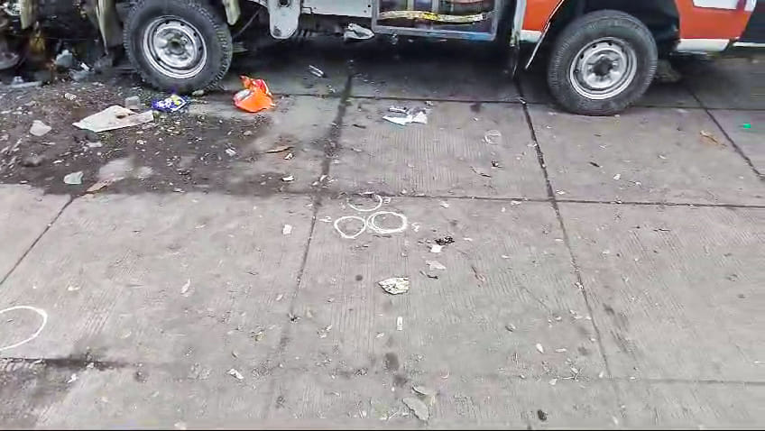 The site near Nirmal Nagar where NCP leader Baba Siddiqui was shot at in Bandra East.| ANI