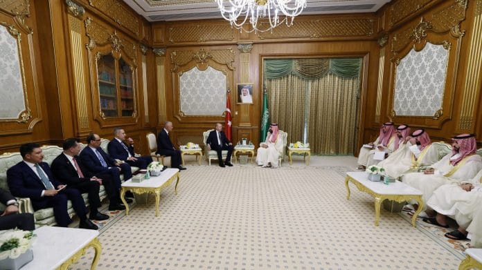 Turkish President Tayyip Erdogan meets Saudi Crown Prince Mohammed bin Salman in Mecca, Saudi Arabia. | Reuters