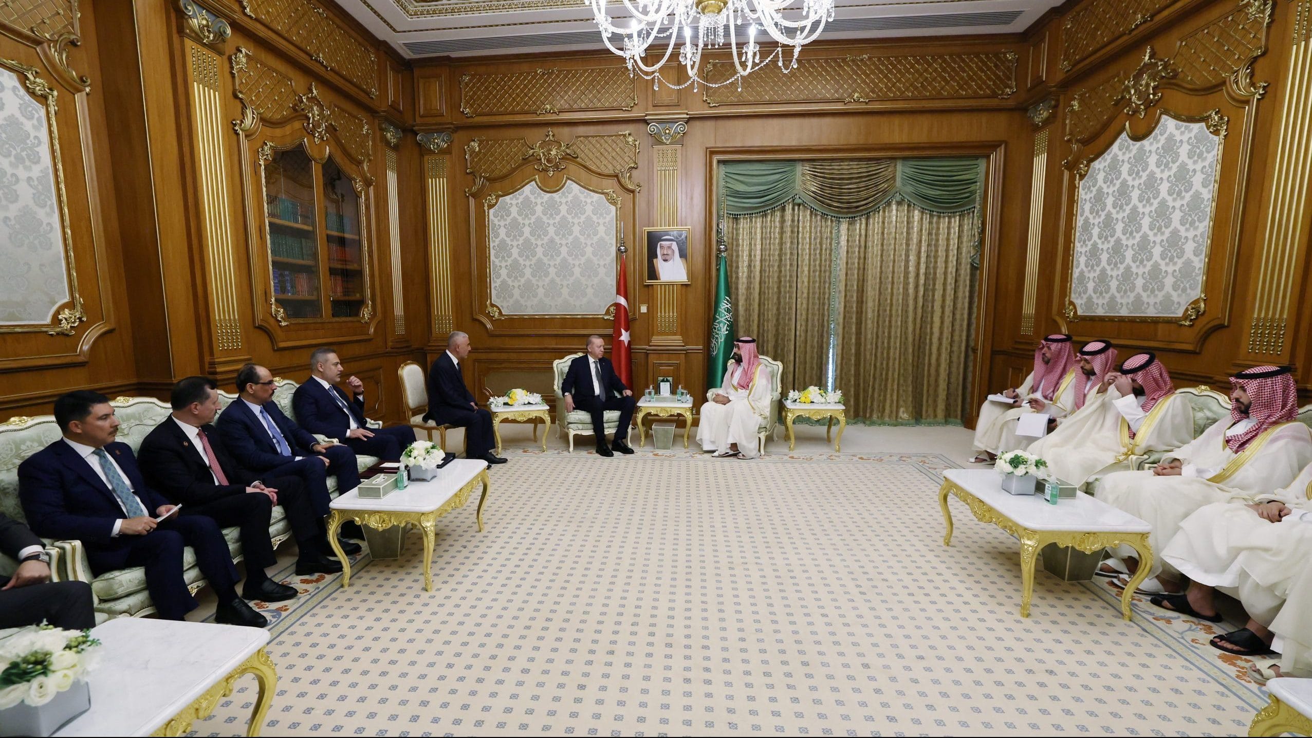 Turkish President Tayyip Erdogan meets Saudi Crown Prince Mohammed bin Salman in Mecca, Saudi Arabia. | Reuters