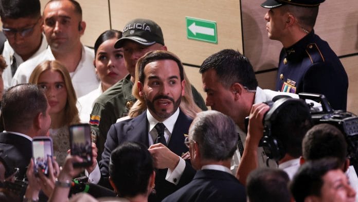 Abelardo De La Espriella attends his inauguration as Colombia's president, in Cali, Colombia. | Luisa Gonzalez/Reuters
