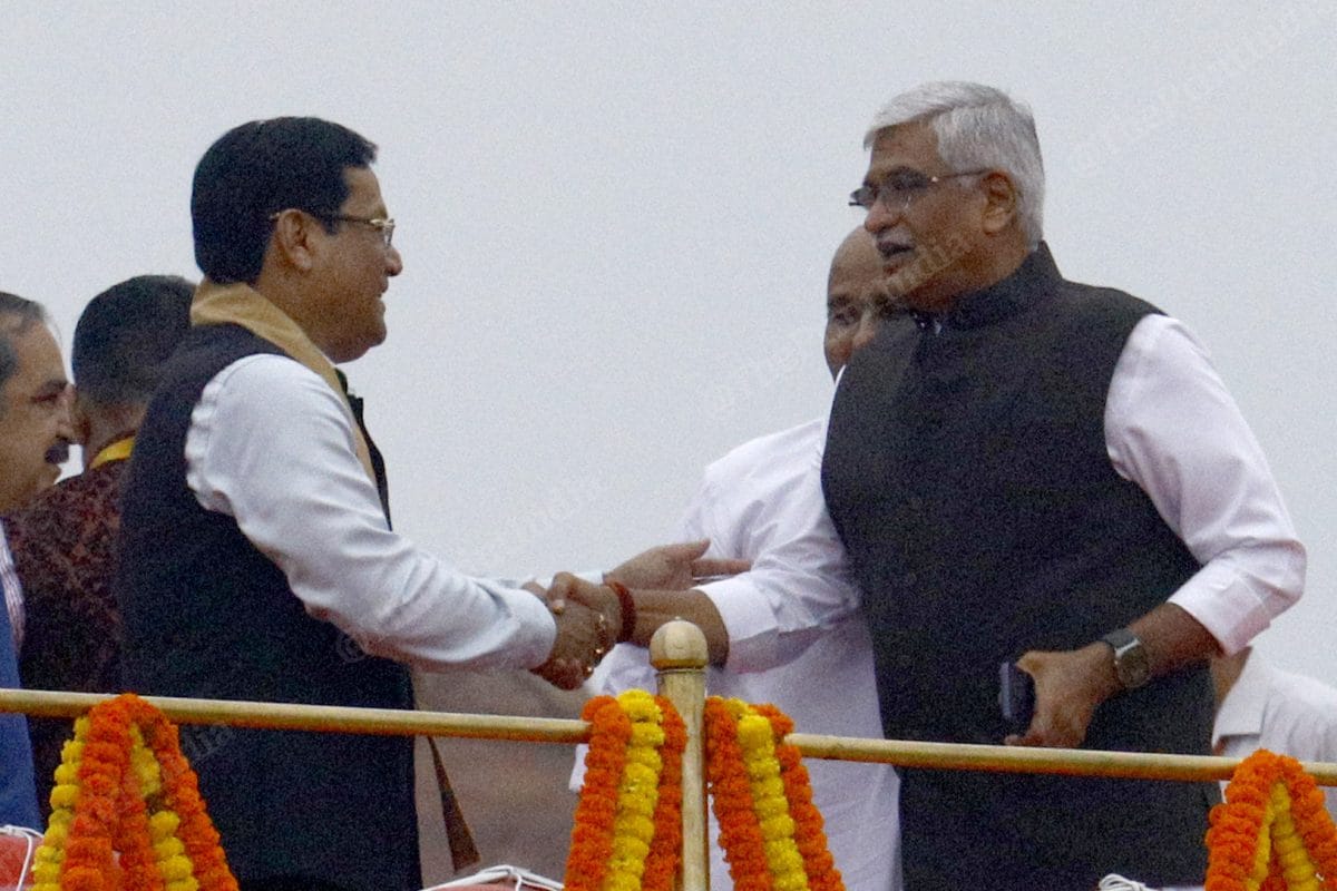 Union Minister Sarbananda Sonowal with Minister of Tourism of India Gajendra Singh Shekhawat | Praveen Jain | ThePrint