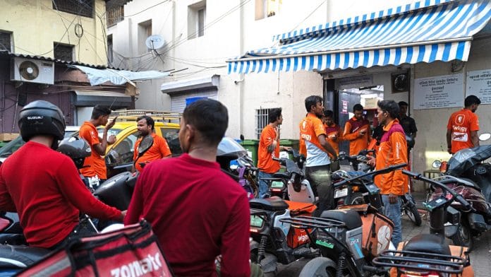 The number of gig workers in India is predicted to nearly double to 23.5 million by 2029-30. Photographer: Abeer Khan/Bloomberg