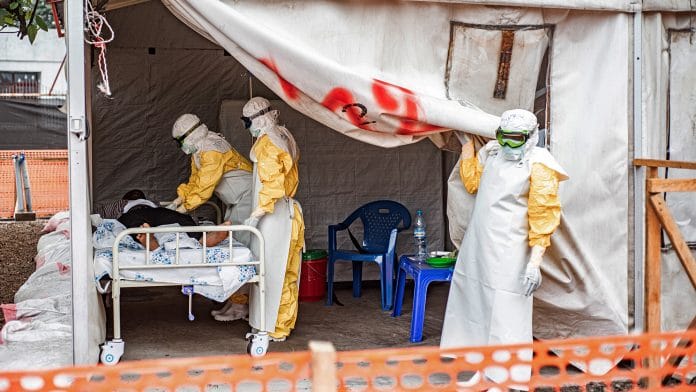 An Ebola treatment center in Monigi, Democratic Republic of Congo. | Bloomberg