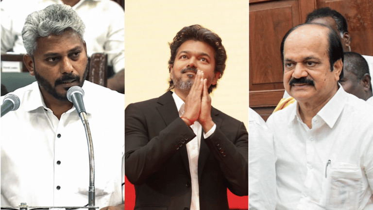 Question of faith: Vijay faces secularism test over Speaker’s abortion stand, minister’s Bible remark