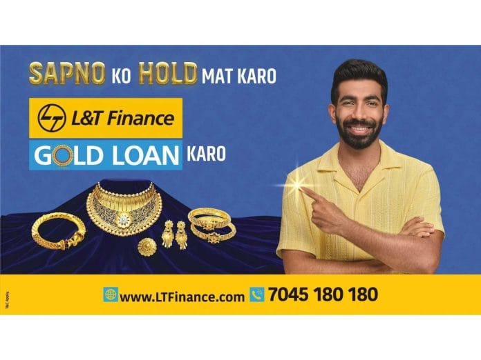 L&T Finance Unveils Gold Loan Campaign Featuring Brand Ambassador Jasprit Bumrah