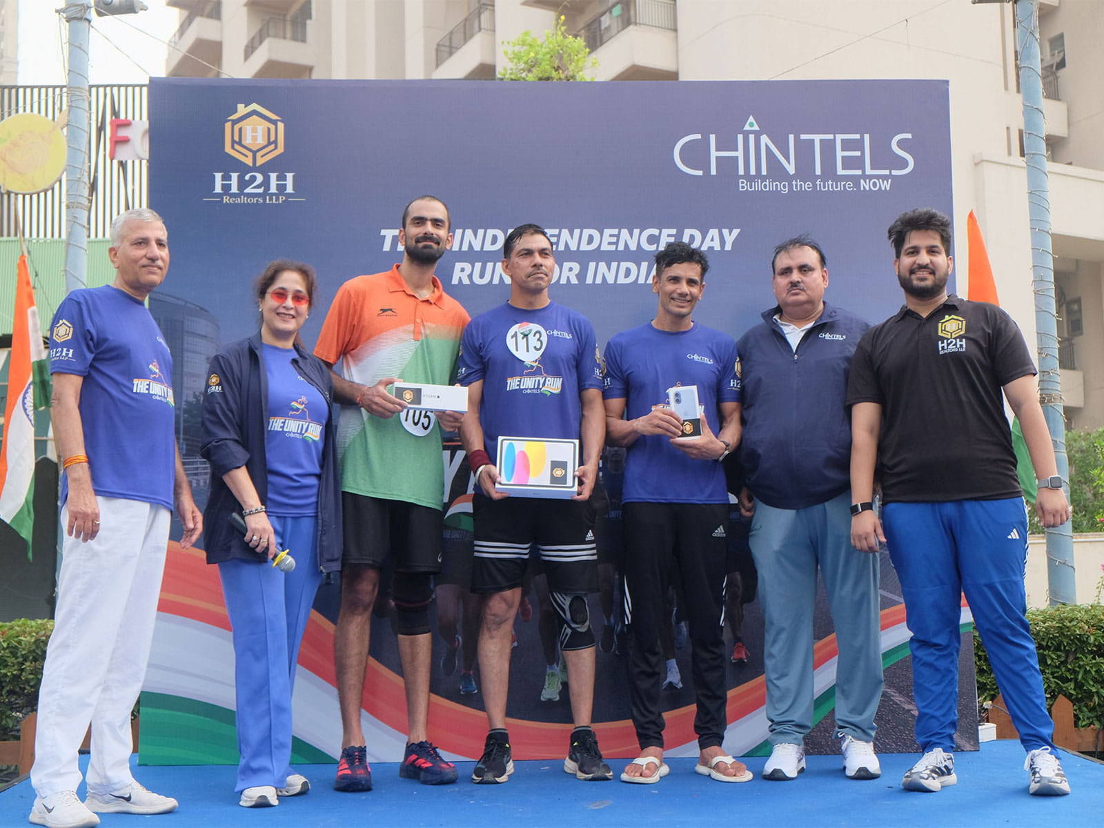 Chintels Group hosted 'The Unity Run', an 11-km community run themed 'Celebrate Freedom, Run for Unity', on 80th Independence Day; Gurugram residents from 9 communities participated