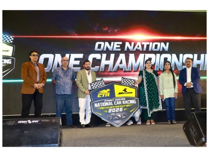 CTR-JK Tyre FMSCI Indian National Car Racing Championship 2026 Unveiled in Chennai