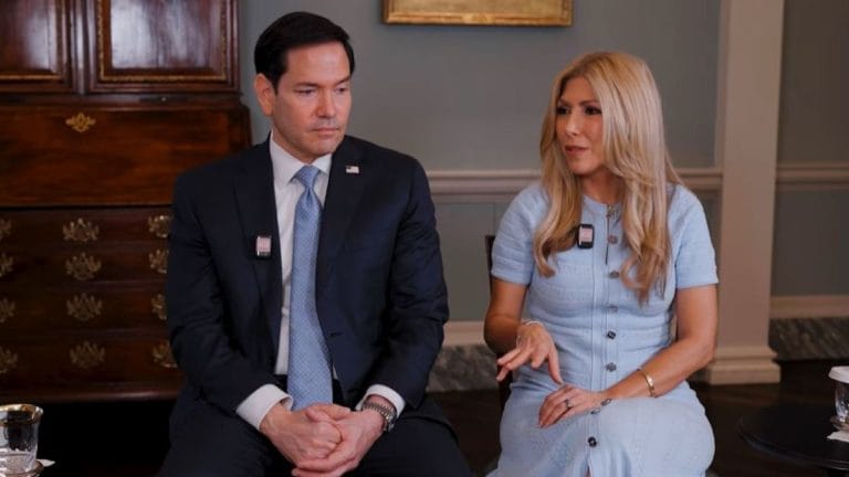 Marco Rubio appears on a podcast with wife. Her constant interruptions has everyone talking