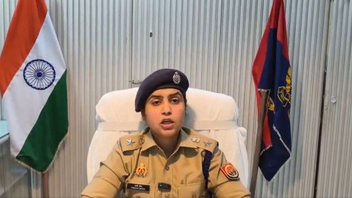 Ambedkarnagar SP Prachi Singh issuing a video statement on 16 August, 2026 | X@ambedkarnagrpol