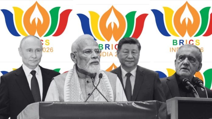 Russian President Vladimir Putin, Prime Minister Narendra Modi, Chinese President Xi Jinping, and Iranian President Masoud Pezeshkian | ThePrint