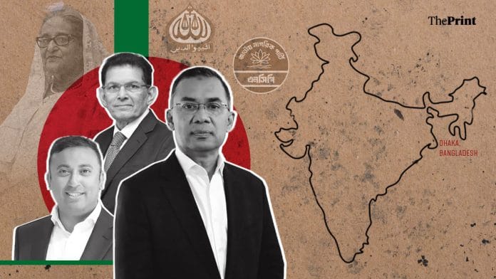 Bangladesh Prime Minister Tarique Rahman, Foreign Affairs Adviser Humayun Kabir and Foreign Minister Khalilur Rahman | Featured image by Shruti Naithani | ThePrint
