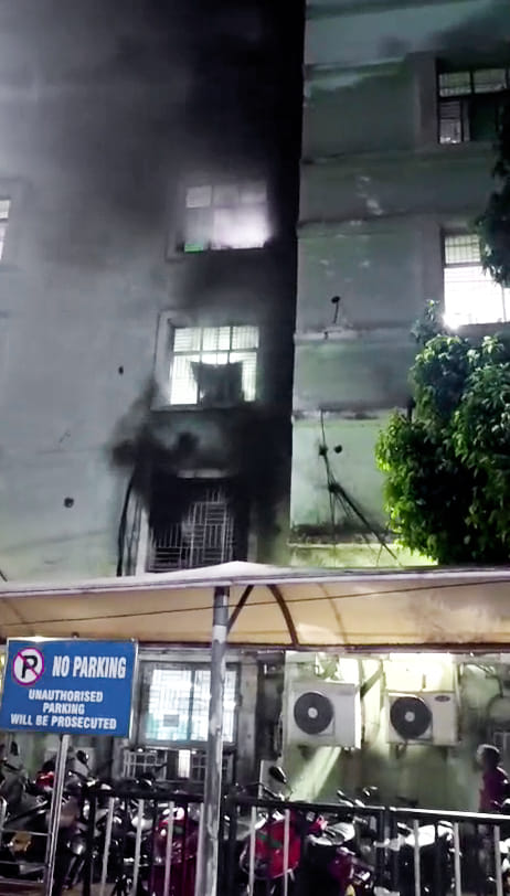 12 people were killed in S.C.B. Medical College and Hospital as a fire broke out in the Trauma Care ICU, in Cuttack on 16 March | ANI