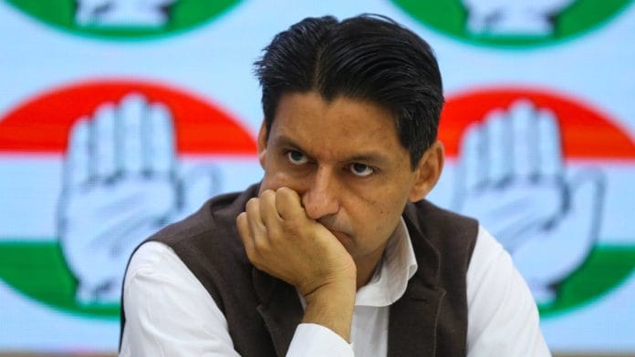 File photo of Congress MP Deepender Hooda addressing a press conference on the issue of Agnipath scheme at AICC HQ in New Delhi on 26 February, 2026 | Suraj Singh Bisht/ThePrint