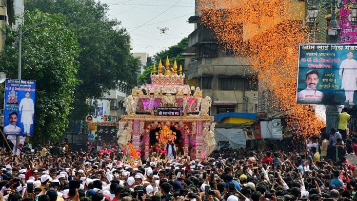 Representational | File photo of Ganesh Chaturthi celebrations in Pune | ANI
