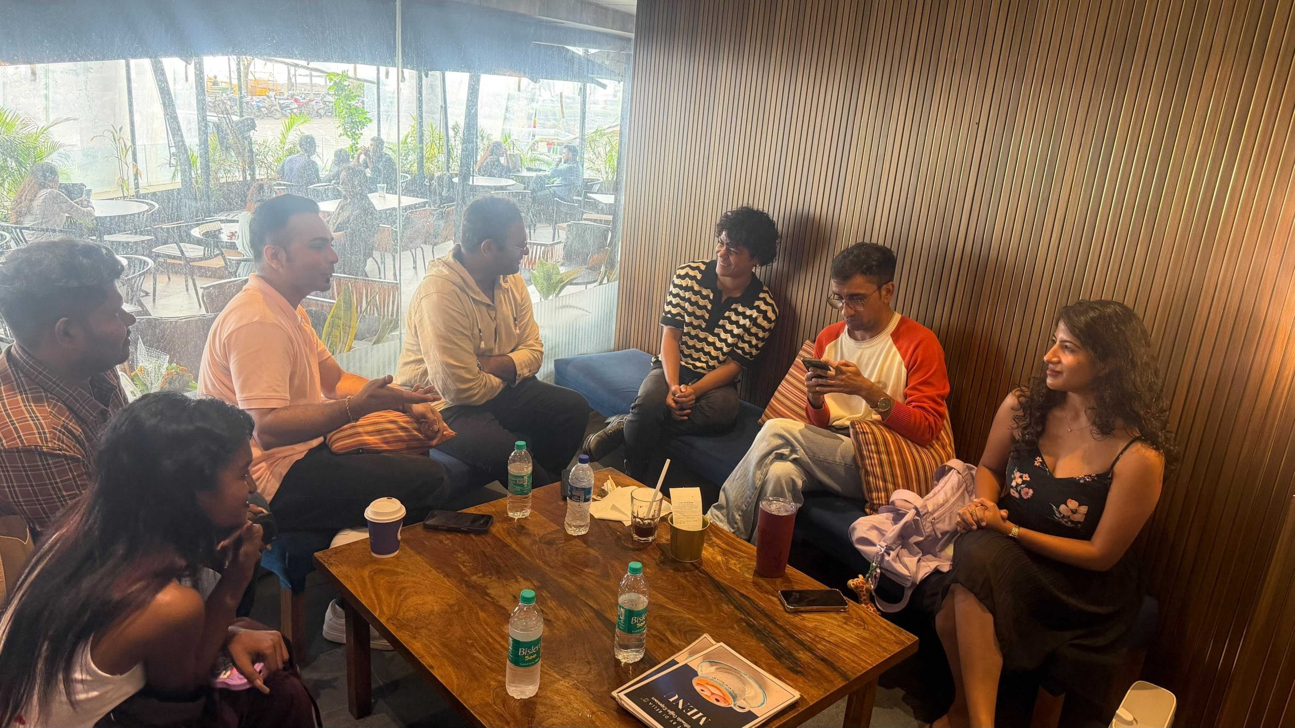 Some of Sunidhi Chauhan's fans at a cafe in Mumbai | Photo: Triya Gulati