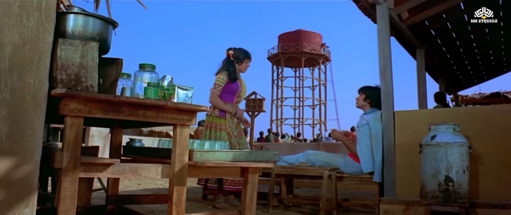 Hema Malini and Amitabh Bachchan in Sholay | YT