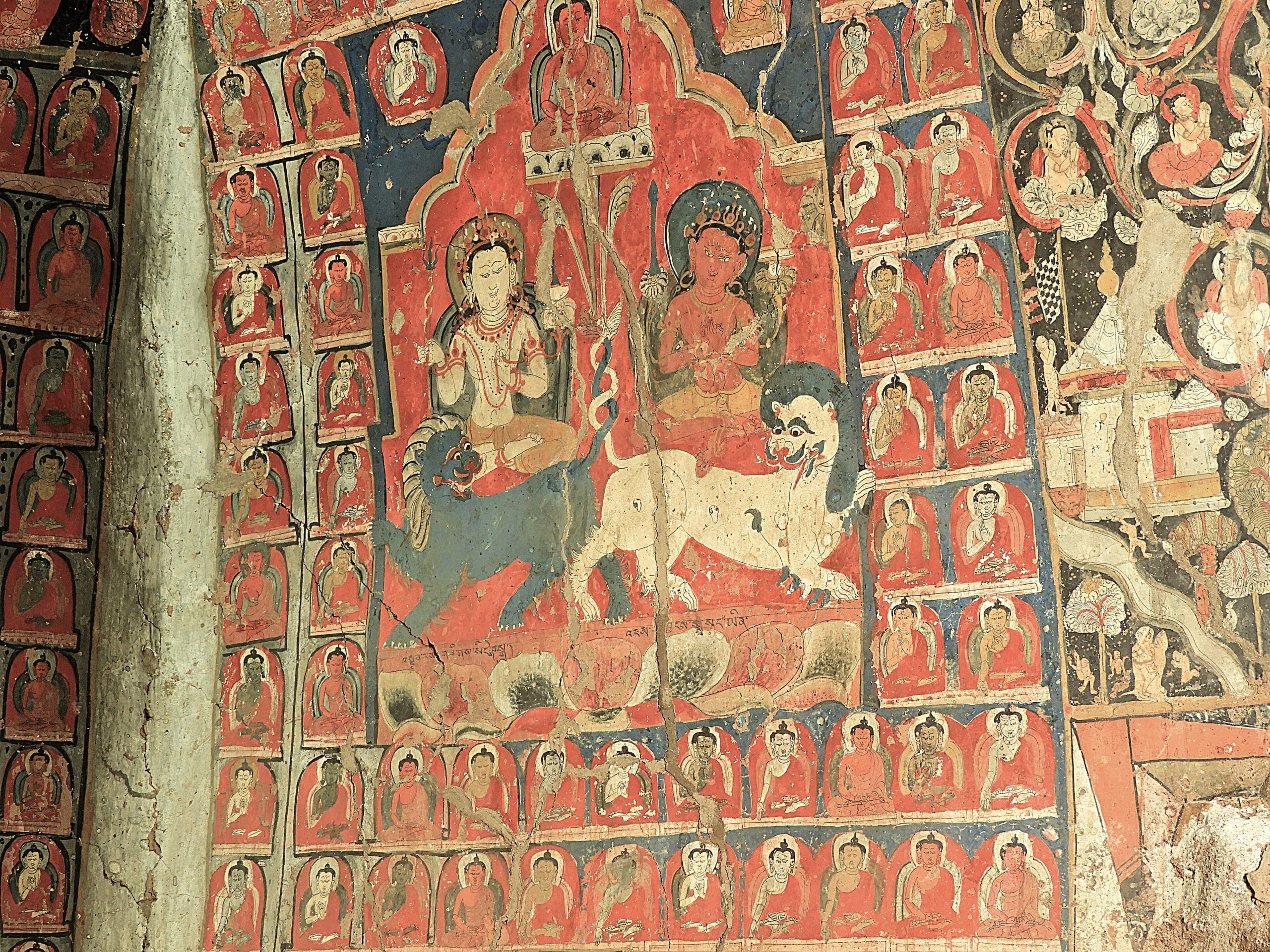 Wall Painting in Saspol cave; Leh-Ladakh, India | Photo: Sumita Roy Dutta, 2018 | Wikimedia Commons
