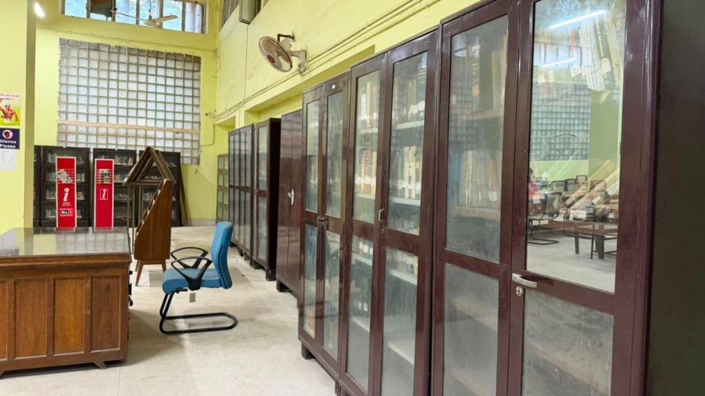 The central library in Ranchi University. The building has been painted and refurbished since Mantosh Bediya's death after students protested for days Nootan Sharma | ThePrint