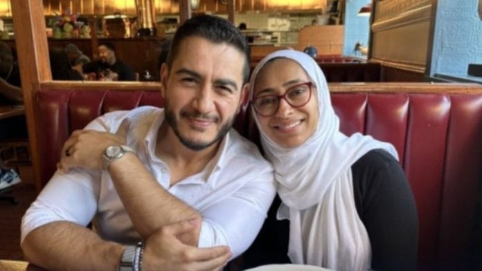 L to R: Michigan senate candidate Abdul El-Sayed and Dr Sarah Jukaki | Facebook