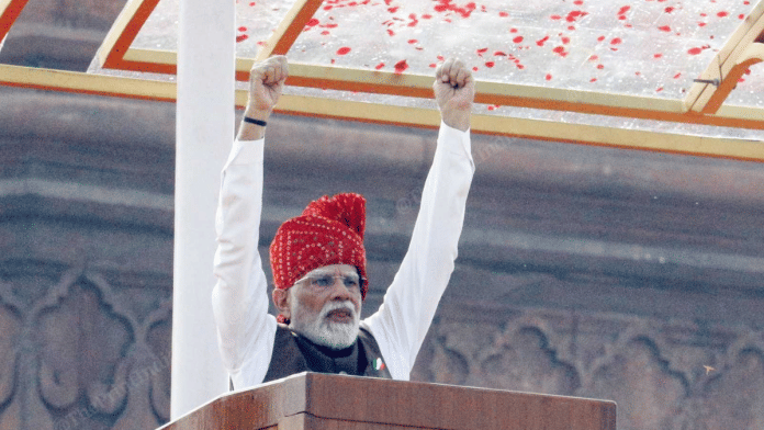 We have to be atmanirbhar in defence, Prime Minister Narendra Modi said during his Independence Day speech at the Red Fort Saturday | Praveen Jain | ThePrint