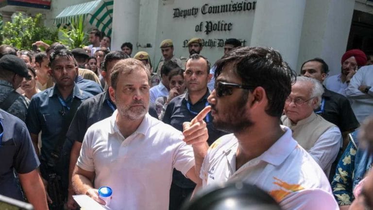 After Rahul dharna, Delhi Police take pellet gun victim’s complaint, lodge FIR against ‘unknown persons’