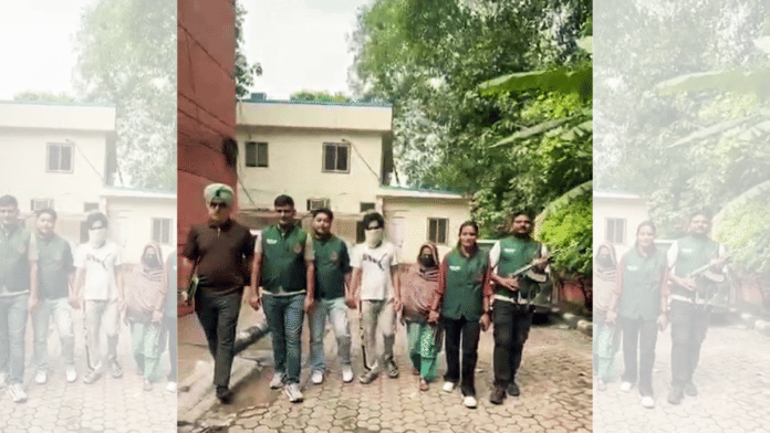 Delhi-based couple Sahil and Sameera were arrested by Delhi Police Special Cell. | ANI video grab