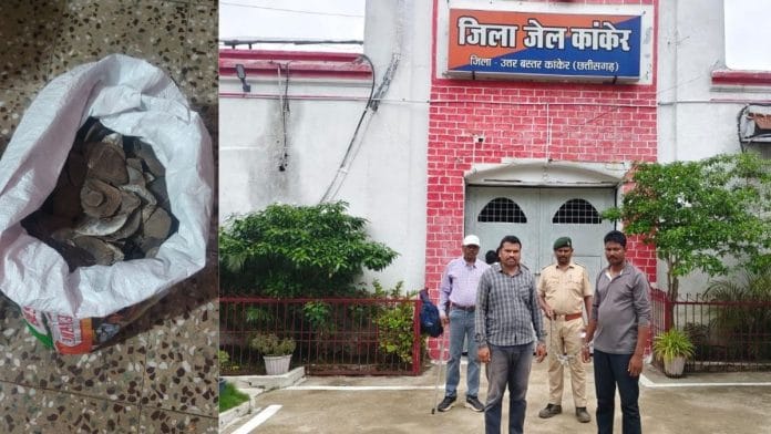 Police & forest dept officials with accused | By special arrangement