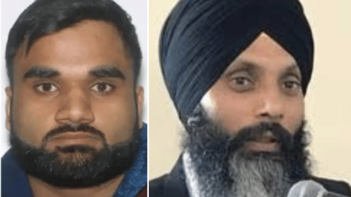 Wanted gangster Goldy Brar (left) has allegedly admitted in a leaked audio clip to killing Hardeep Singh Nijjar (right) in 2023 | X/FBI