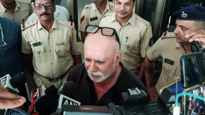 Tehelka founder Tarun Tejpal speaks to the media after being convicted in the 2013 sexual assault case on Thursday | ANI