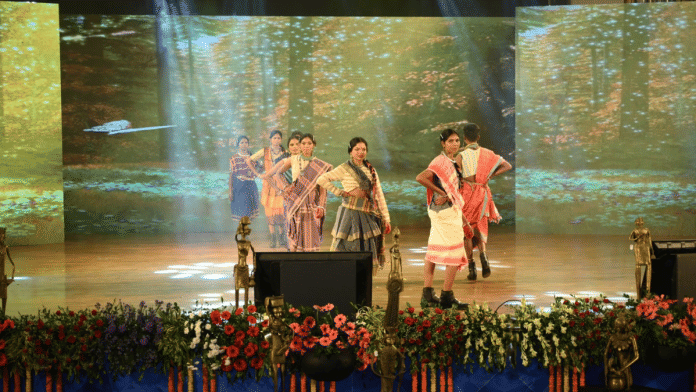 The surrendered Maoists at the fashion event in Raipur | By Special Arrangement