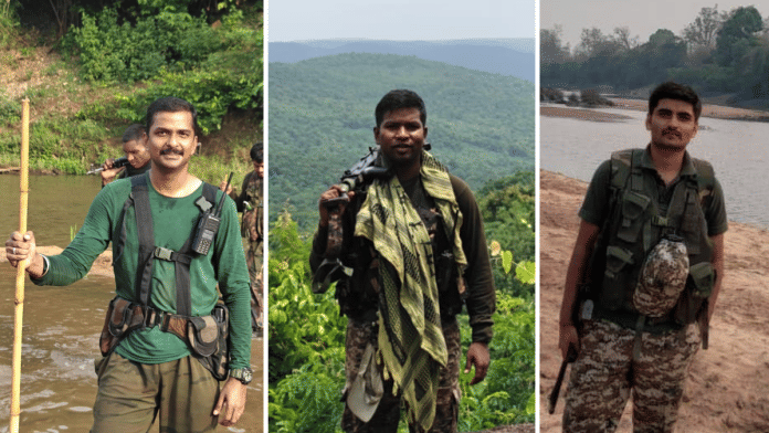 Addl. SPs Smruthik Rajnala, Robinson Guria, and Sandeep Patel are among the gallantry medal winners from the Chhattisgarh Police | By Special Arrangement