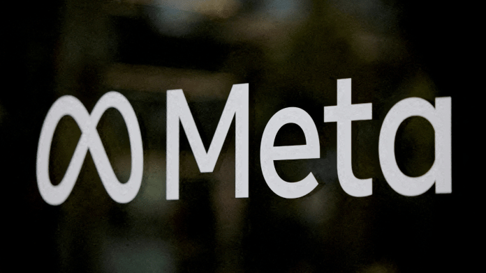 The logo of Meta at the Meta Lab in Los Angeles, California, US. | Reuters