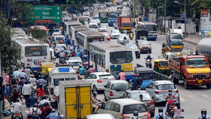 Representational image. | The traffic diversion during ORR revamp may potentially bring Bengaluru's already choc-a-bloc traffic to a grinding halt. | ANI