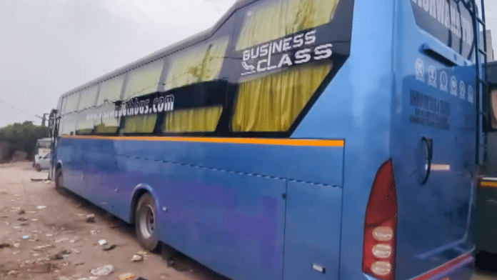 The sleeper bus in which the 16-year-old girl was allegedly gangraped | PTI