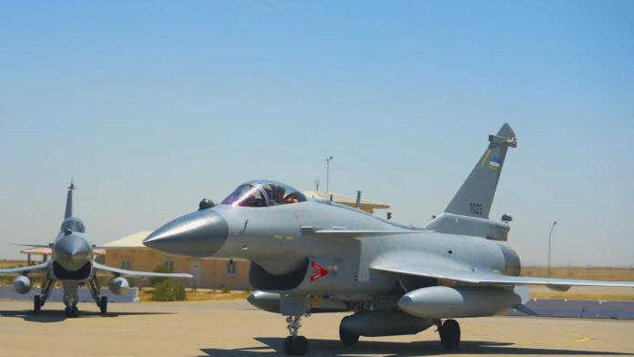 The public unveiling ends months of speculation over the acquisition and provides the first clear visual confirmation of the J-10CE's entry into Uzbek service | X/@RupprechtDeino