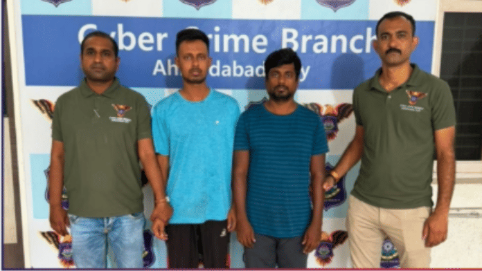 Ahmedabad Cyber Crime team arrested 2 people from West Bengal who were allegedly operating international 'Boss Scam' network. | X/@cybercrimeahd