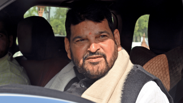File photo of former BJP MP Brij Bhushan Sharan Singh at Parliament | ANI