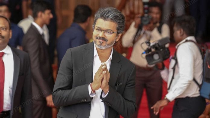 File photo of Tamil Nadu CM Vijay at Tamil Nadu House in New Delhi on 27 May, 2026 | Suraj Singh Bisht/ThePrint